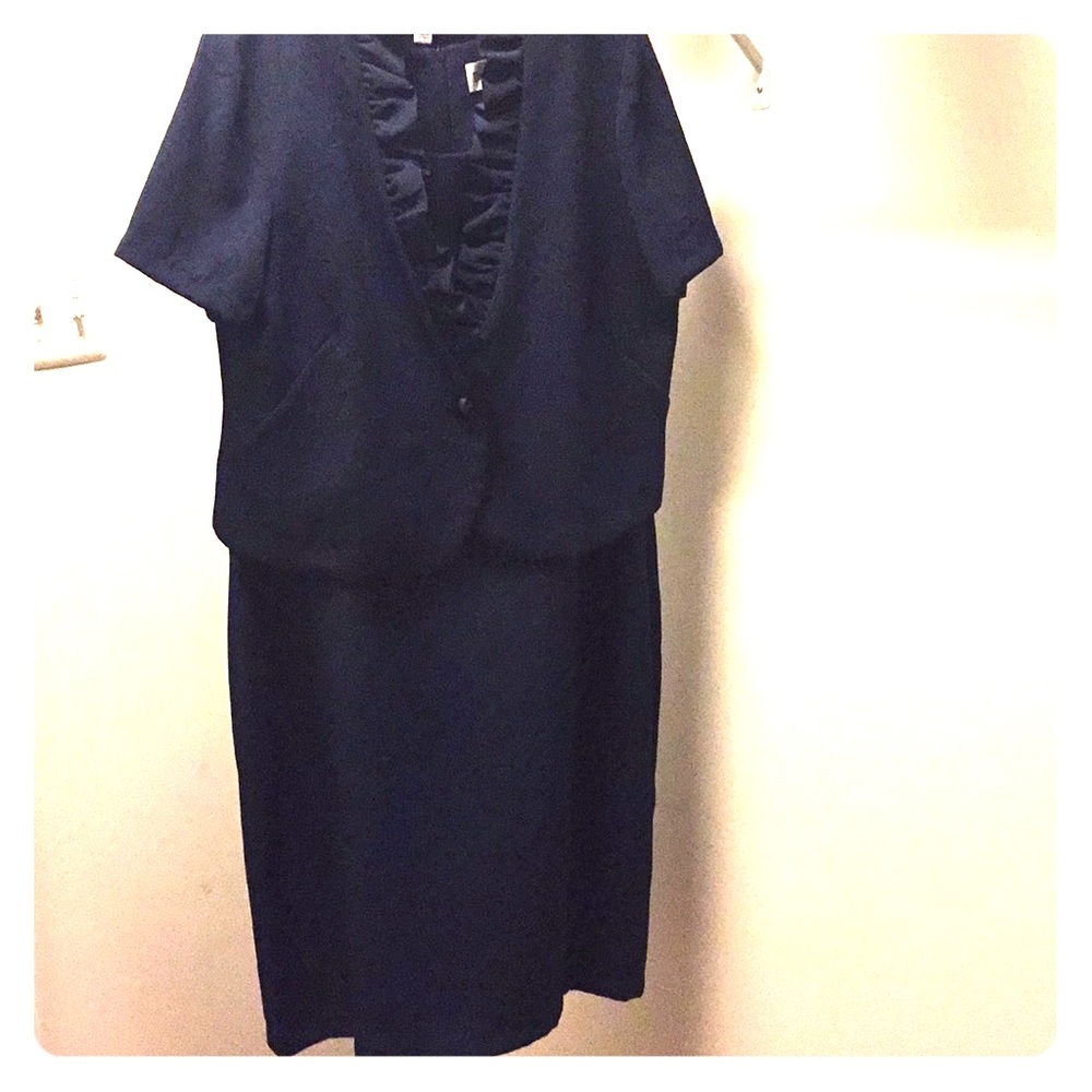 2 piece Midnight blue dress